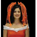 Blank Orange Noodle Headband w/ Black Ribbons